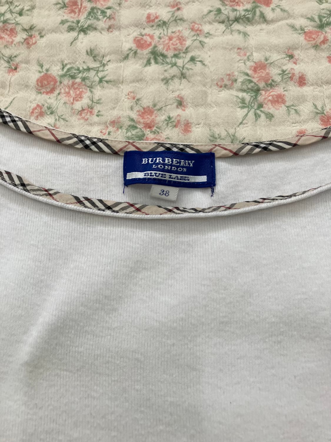 버버리 블루라벨 사이드 셔링 나시 1078 모리걸 y2k 스트릿 갸루 펑 상품이미지8