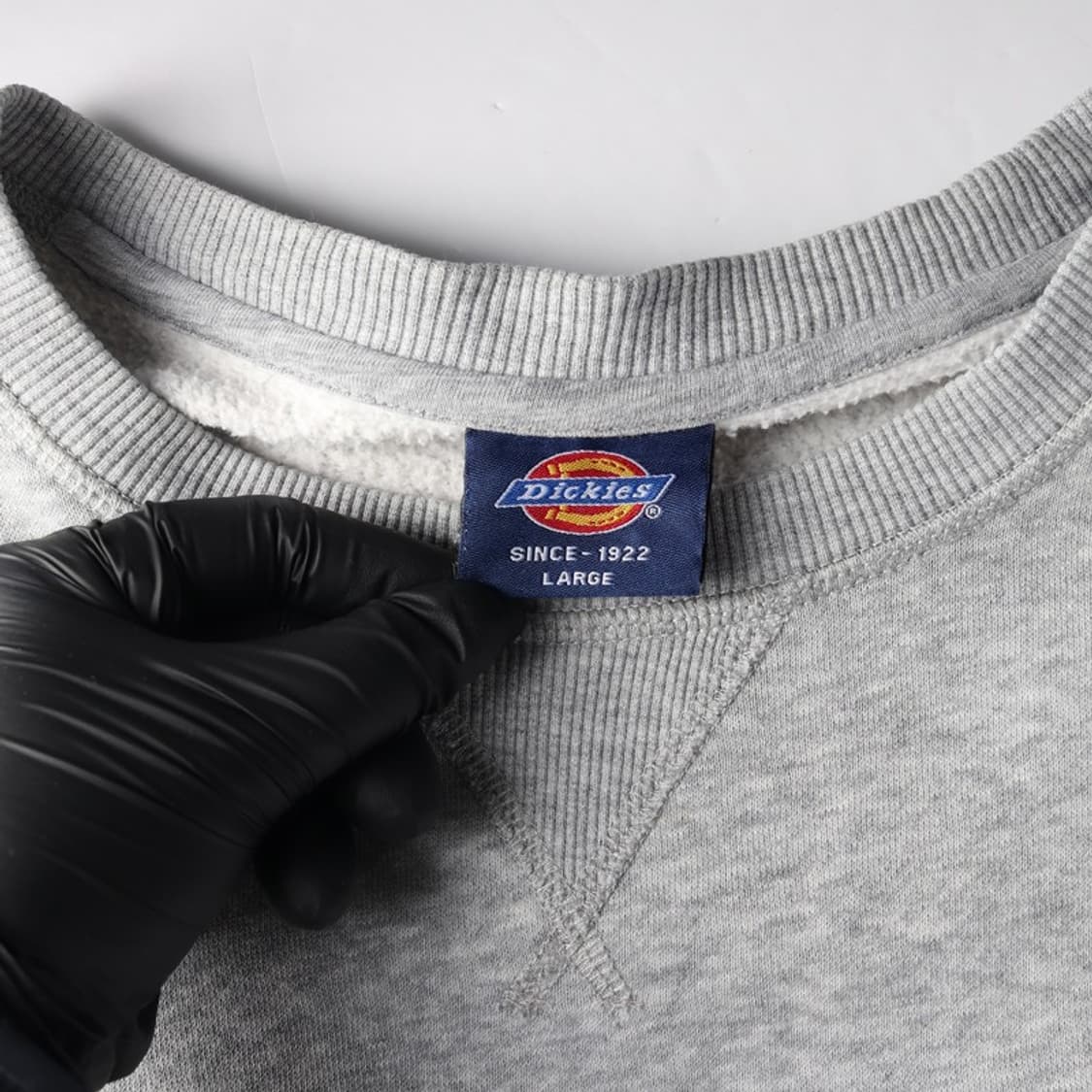 디키즈 로고 자수 기모 맨투맨 그레이 L 상품이미지5