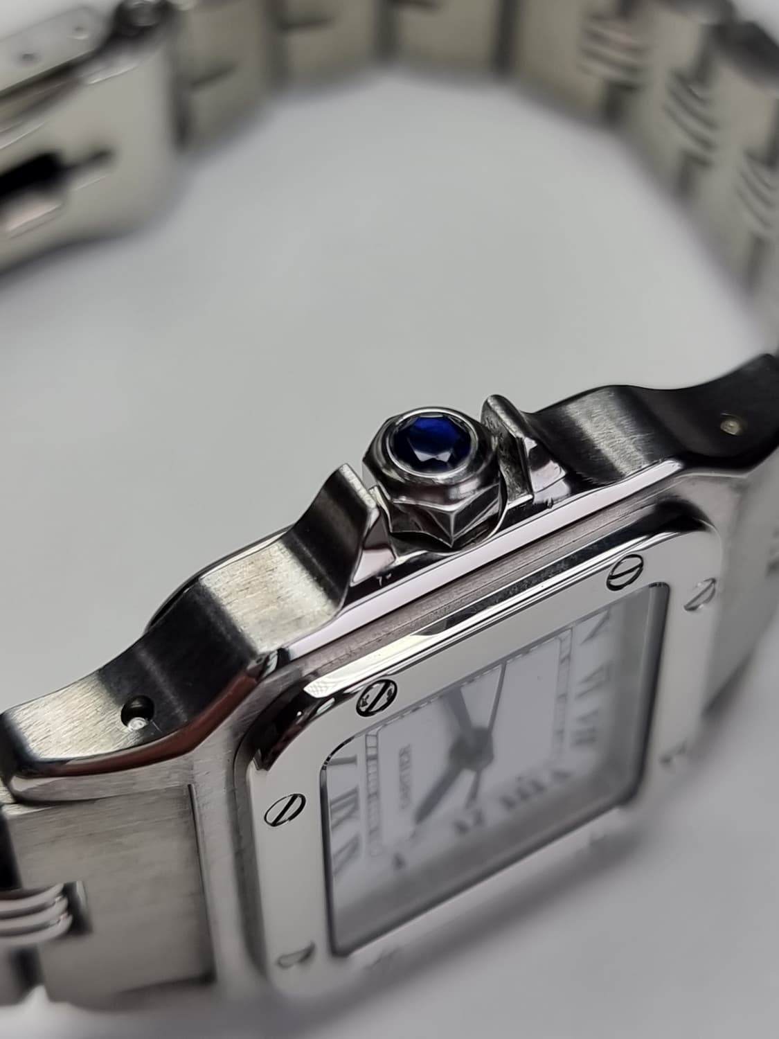 까르띠에 산토스 까레 스틸 스몰 S 오토메틱 여성시계 상품이미지5