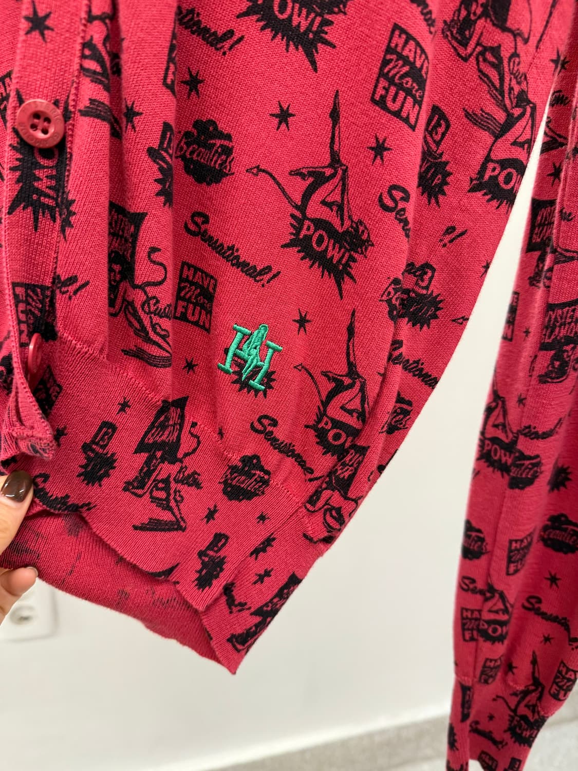 Hysterie glamour printing pattern cardig 상품이미지3