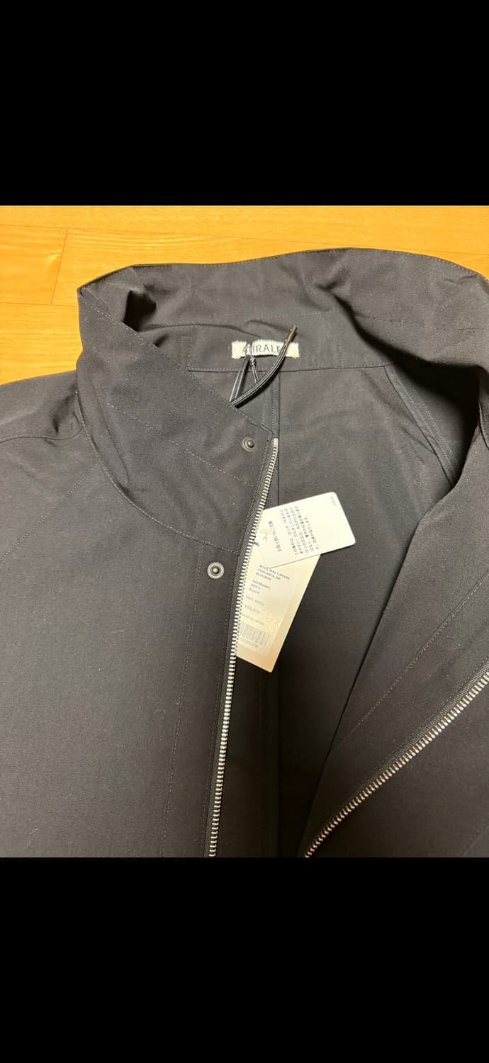 오라리 25ss 하이넥 블루종 블랙 5 상품이미지6