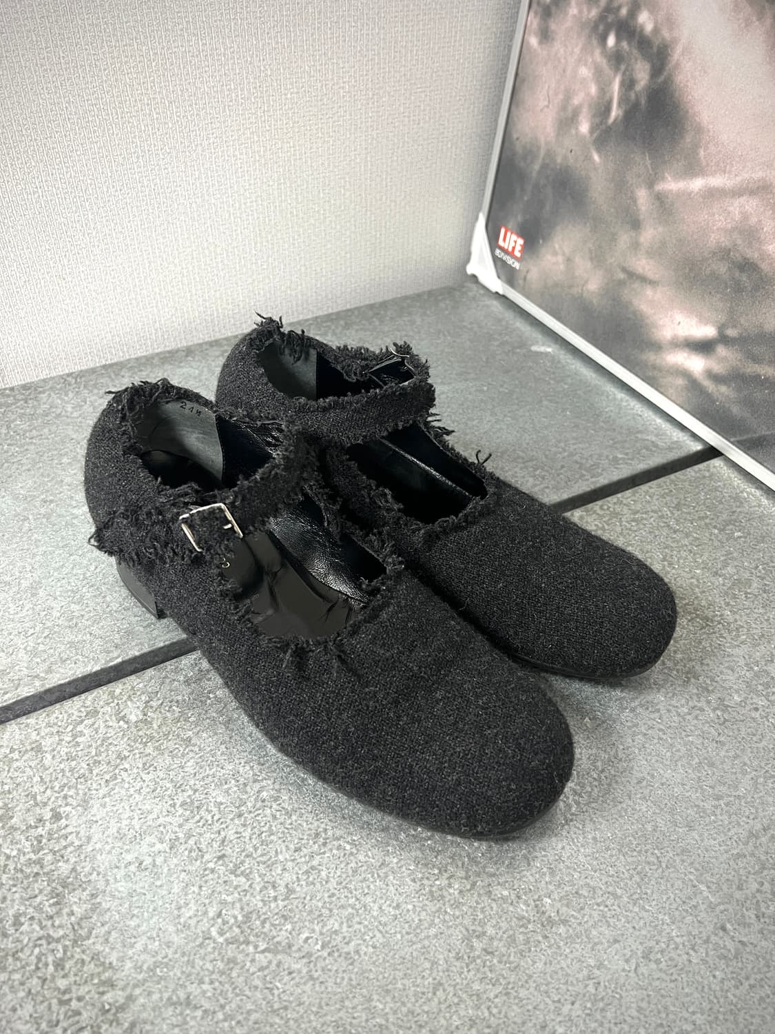 COMMEdesGARCONS tricot-TWEED MARY JANE S 상품이미지5