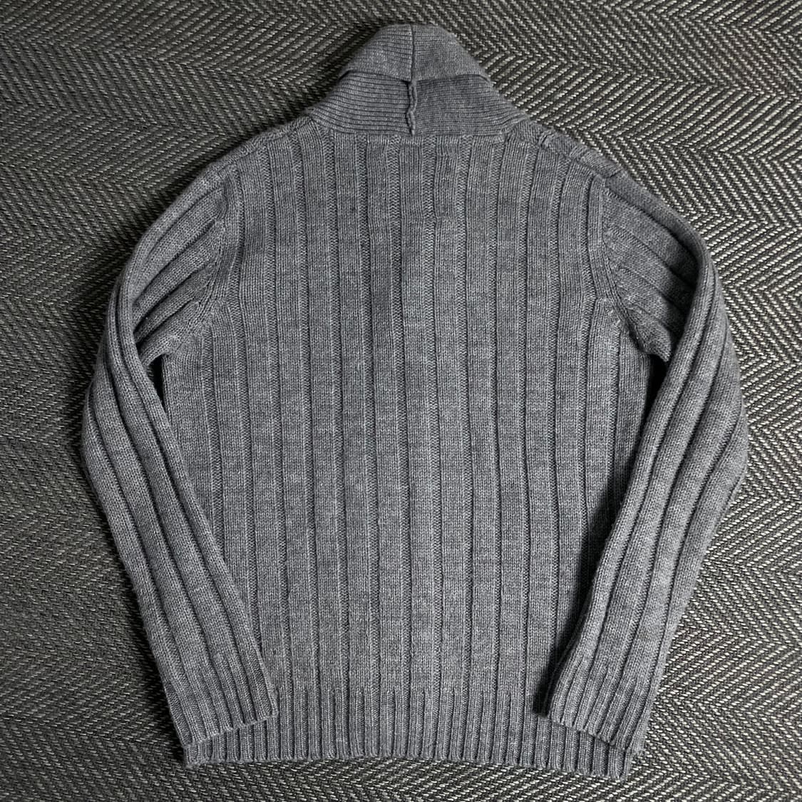 TRAD CLUB 케이블 꽈배기 니트 가디건 그레이o 5074 상품이미지5