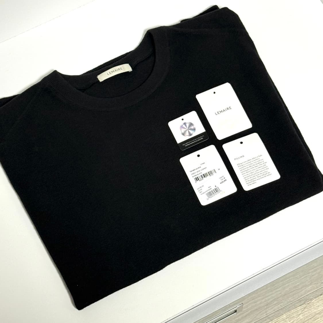 르메르 24SS 울 블렌드 크루넥 스웨터 블랙 L 상품이미지2