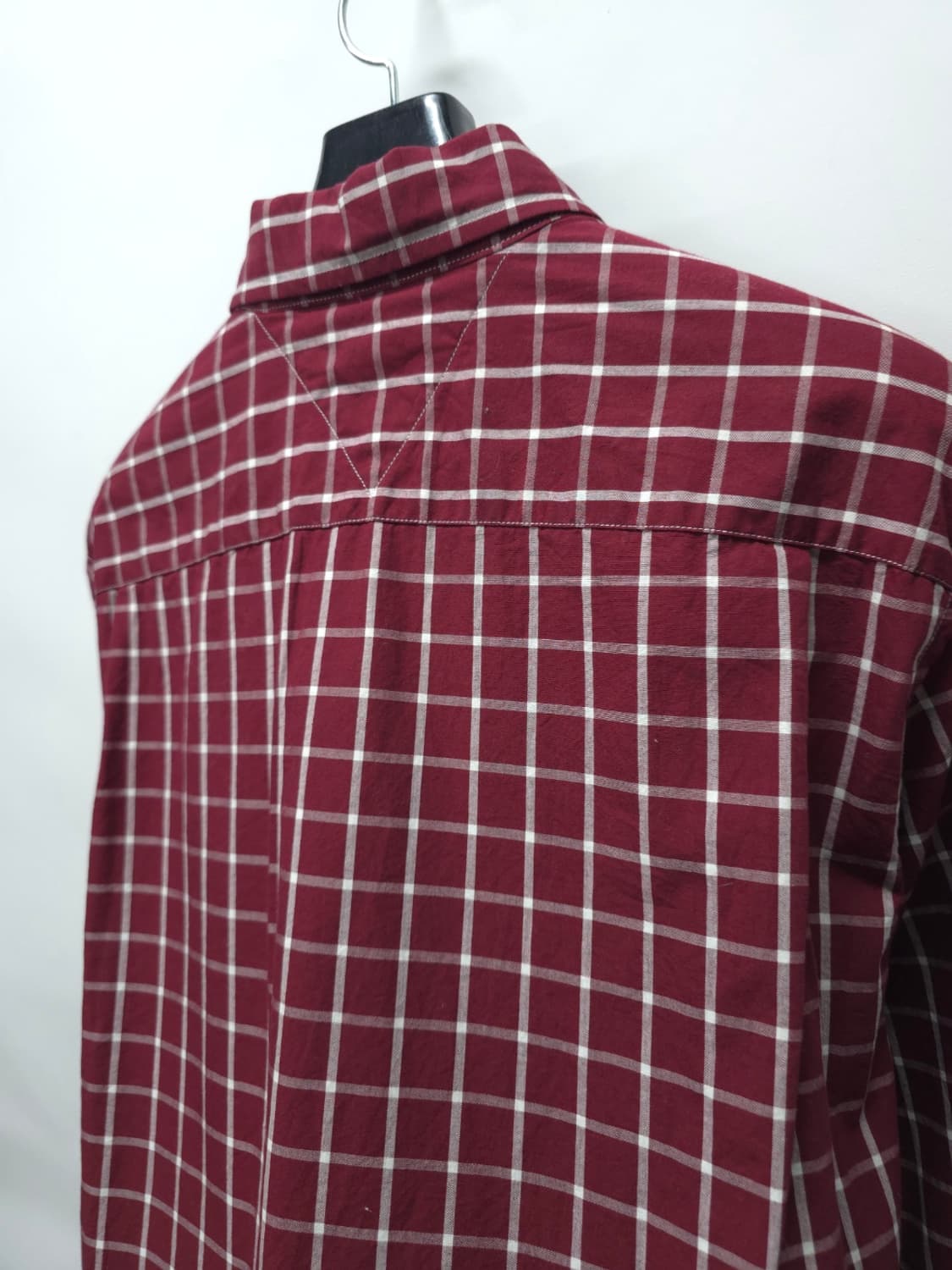 타미힐피거 클래식핏 버건디 체크셔츠 ( 95~100 ) 상품이미지8