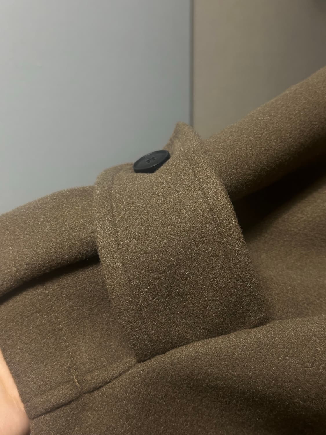 새상품)에프터먼데이 울 오버 후드 코트(모카색) 상품이미지3