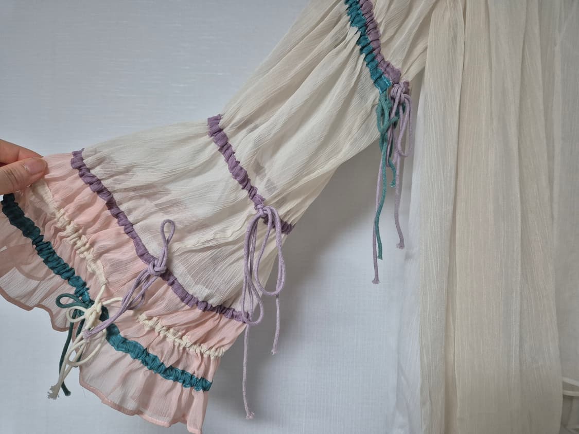 끌로에st. 러플 시폰 블라우스 상품이미지6