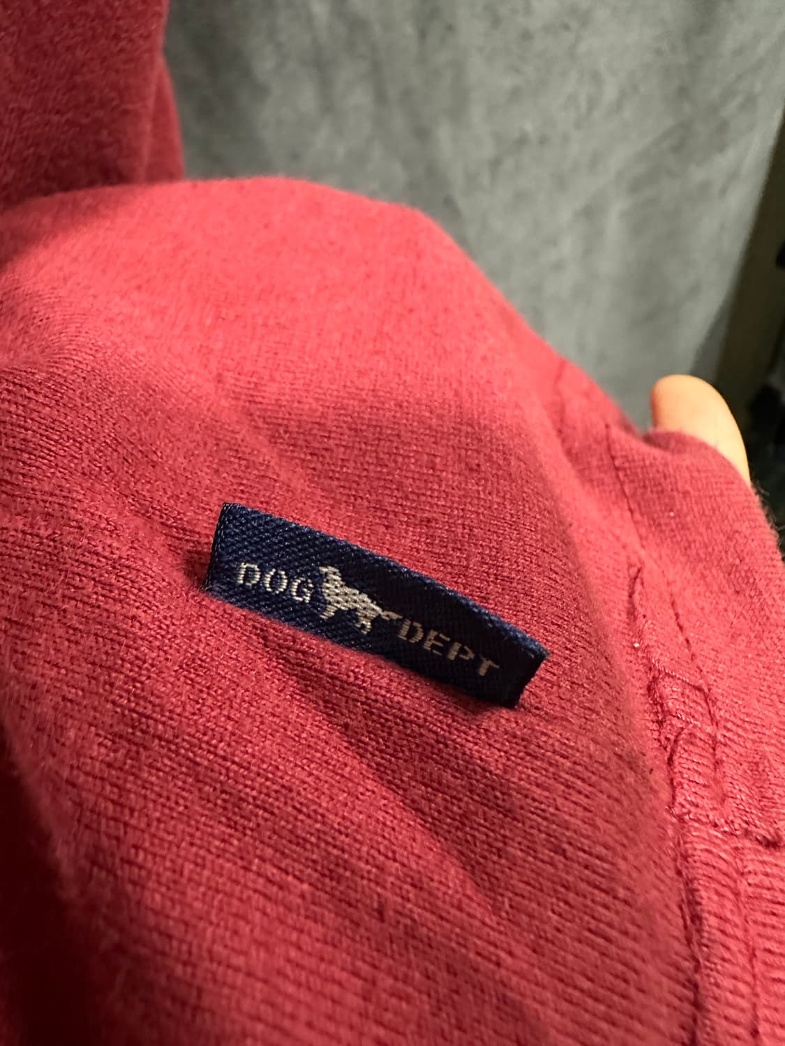 도그뎁트 DOG DEPT 산타모니카 06 패치 반팔 티셔츠 M 버건디 상품이미지6