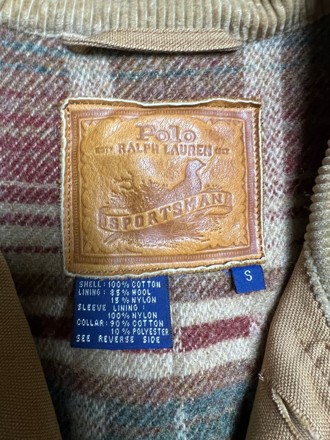 폴로 80-90s 빈티지 스포츠맨 헌팅 자켓 s(105) 레어 상품이미지3