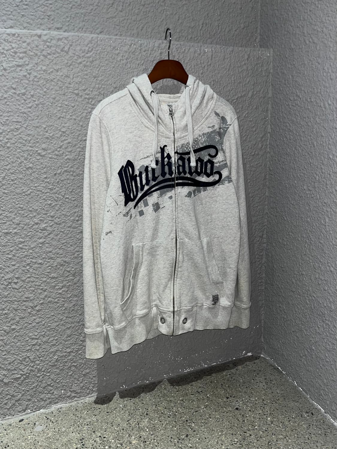 버커루 패치 로고 후드집업 상품이미지1