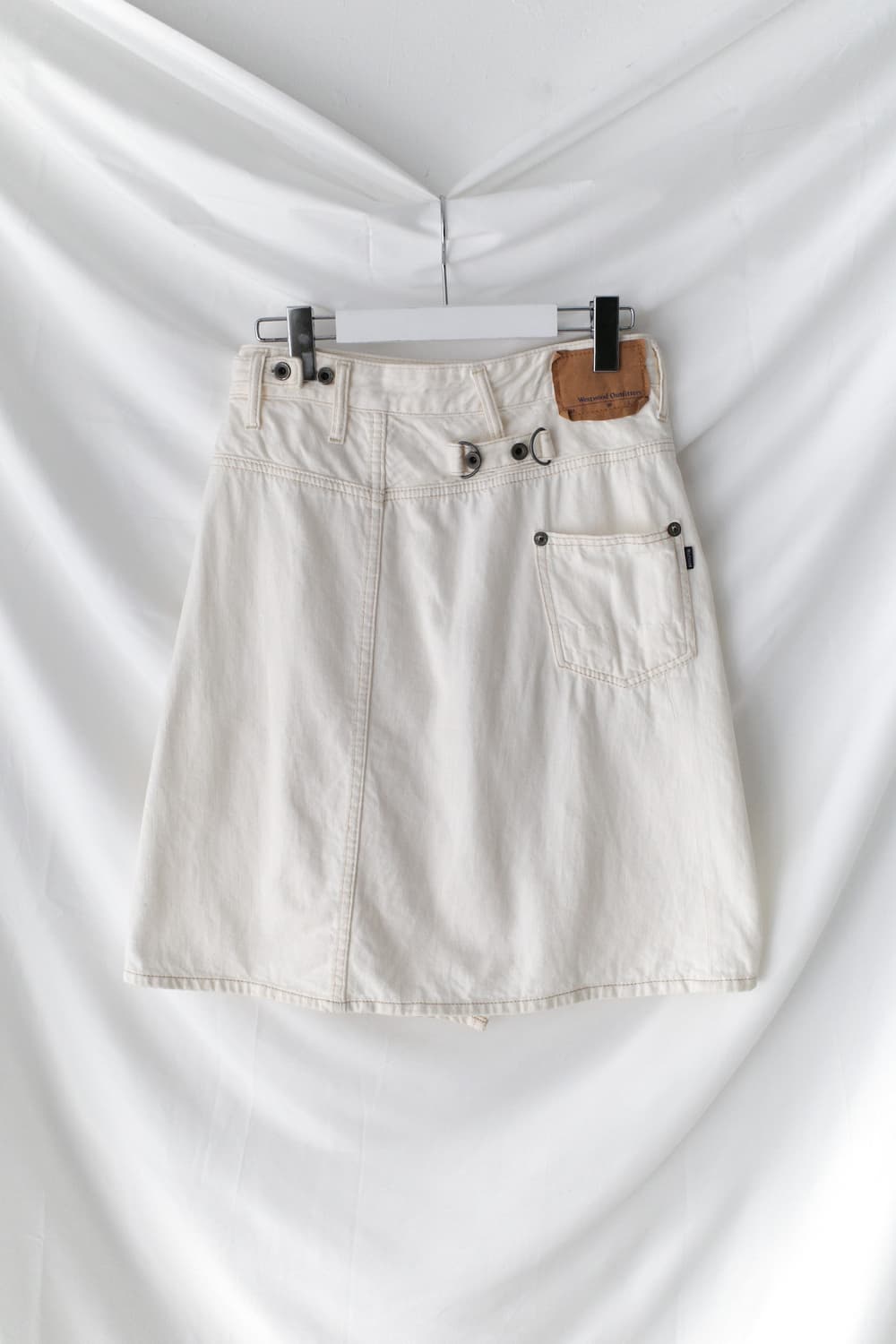 vintage snap button wrap skirt 상품이미지3