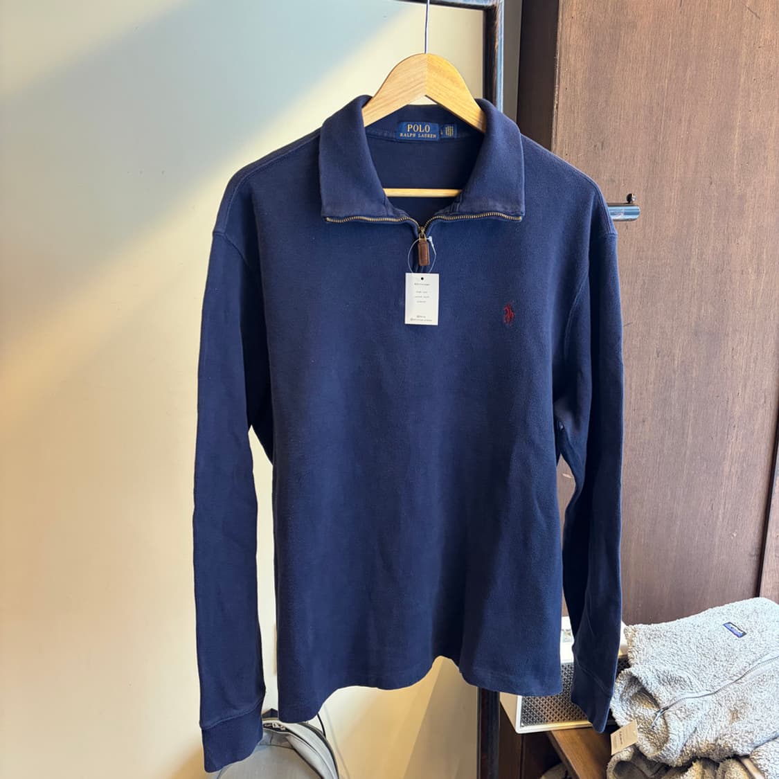16348 - 폴로 랄프로렌 네이비 반집업 니트 상품이미지2