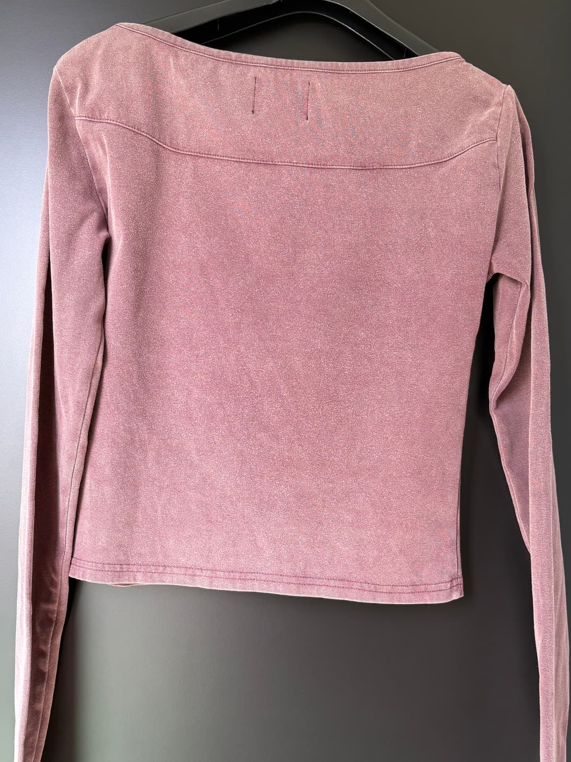 Sudae 스웨이드 티셔츠 66 washed long sleeve_버건디 상품이미지4