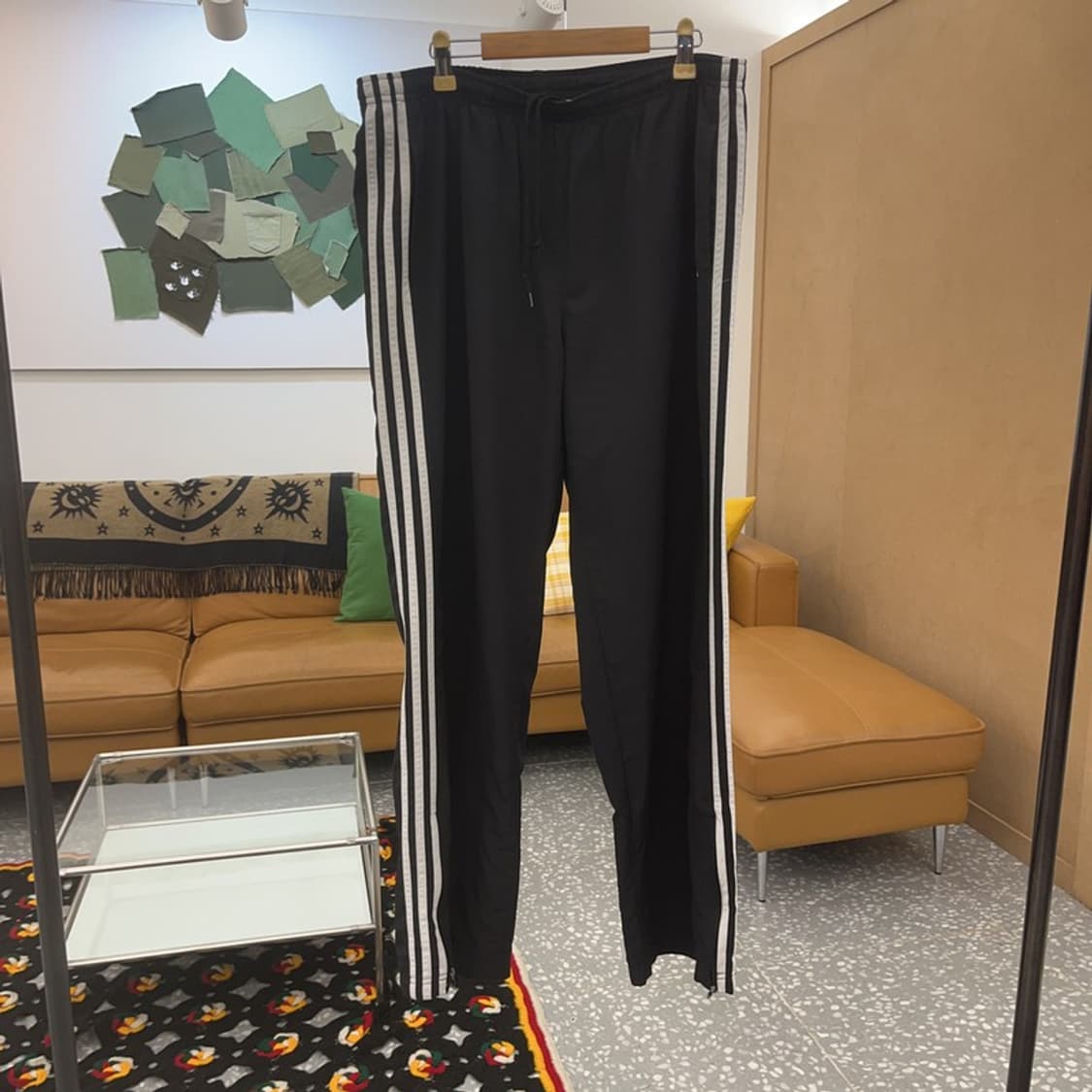 아디다스 올드스쿨 베이직 삼선 와이드 트랙팬츠 L C07138 상품이미지3