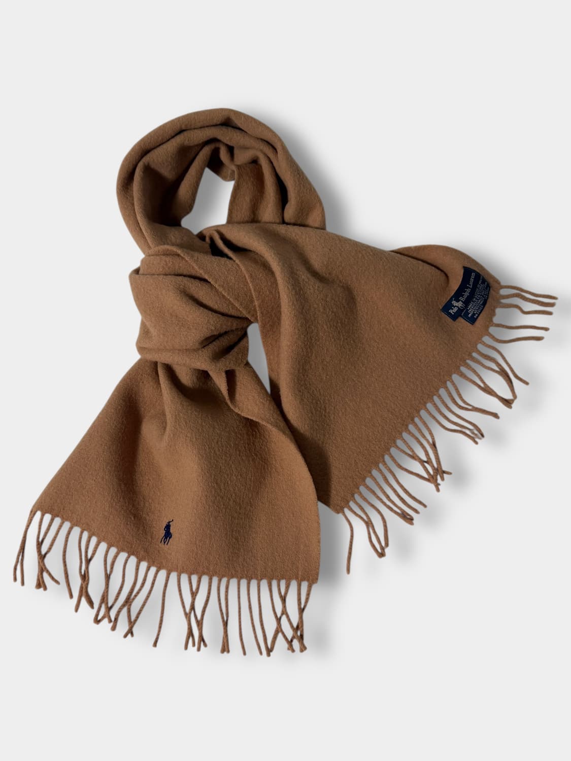 폴로 랄프로렌 램스울 브라운 머플러 상품이미지1