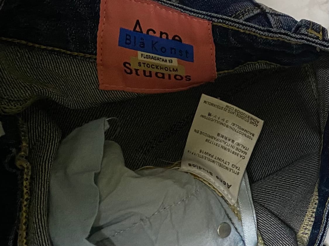 아크네스튜디오 비아쿤스트 데님팬츠 28인치 남녀공용 상품이미지3