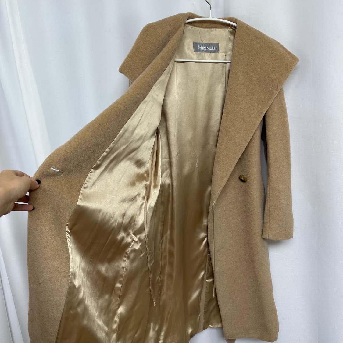   막스마라 여자 허리끈 울 코트 38사이즈 (44-55추천)  상품이미지5