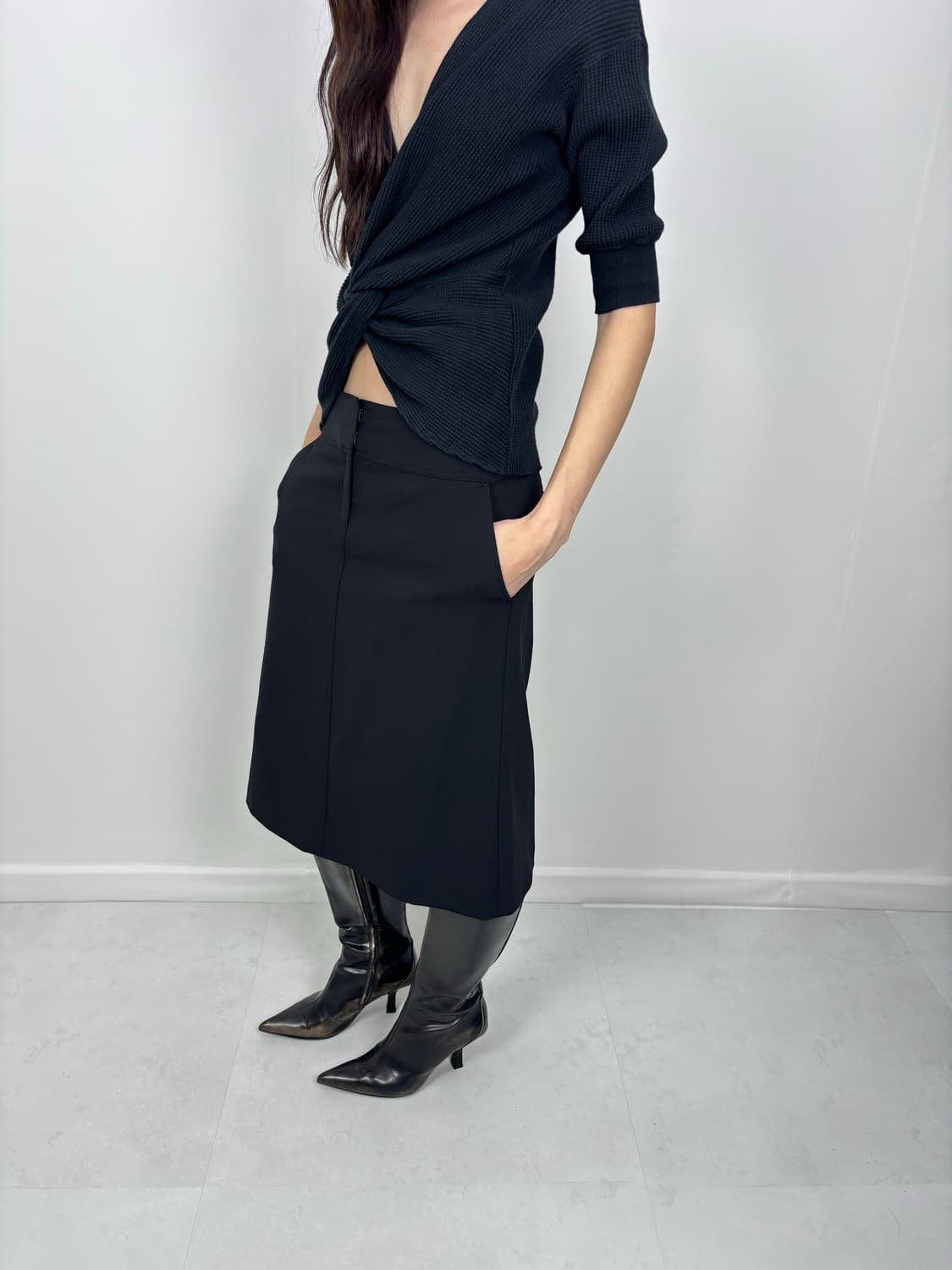 THEORY LOW MIDI SKIRT 상품이미지4