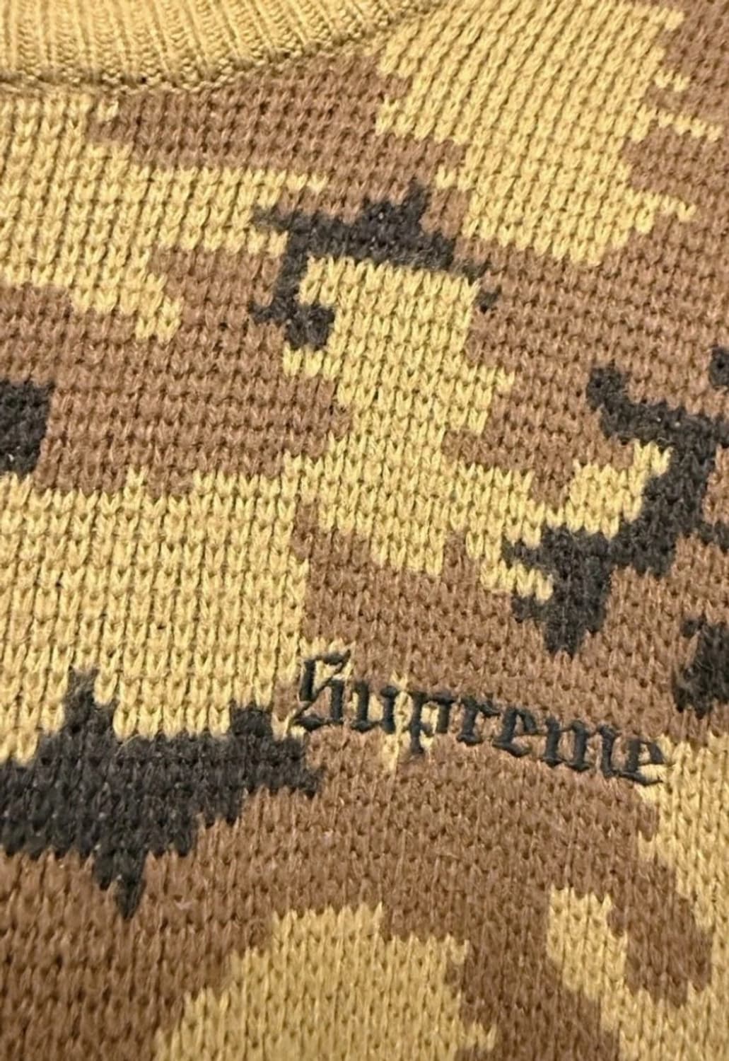 슈프림 카모 니트 스웨터 상품이미지2