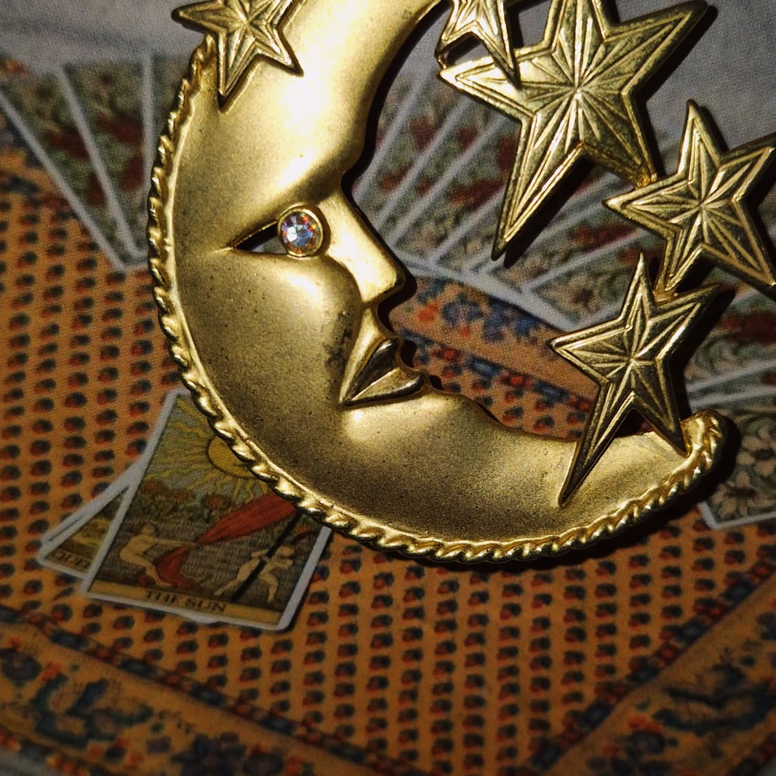 70s 미국 코스튬 브라스 밤하늘 브로치 상품이미지7