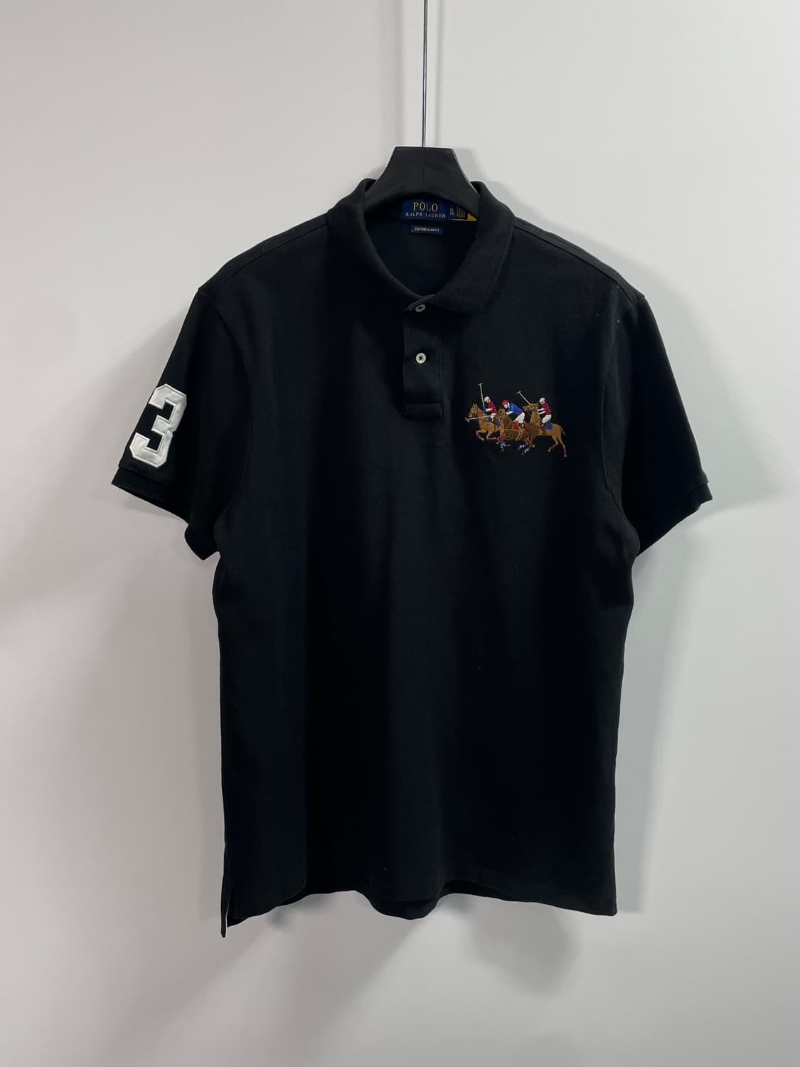 폴로 랄프로렌 블랙 빅포니 반팔 카라티  (on.636)   상품이미지1