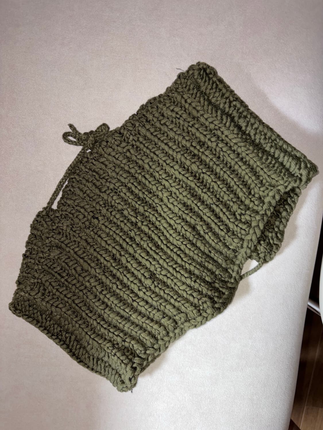 (더스트백0) 팔로마울 탑 니트 카키 상품이미지5