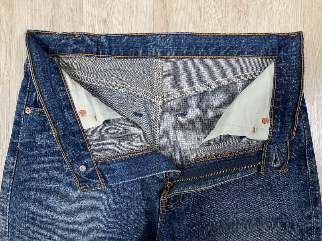 32) 00's 리바이스 재팬 502 일자핏 워싱 데님팬츠 상품이미지5