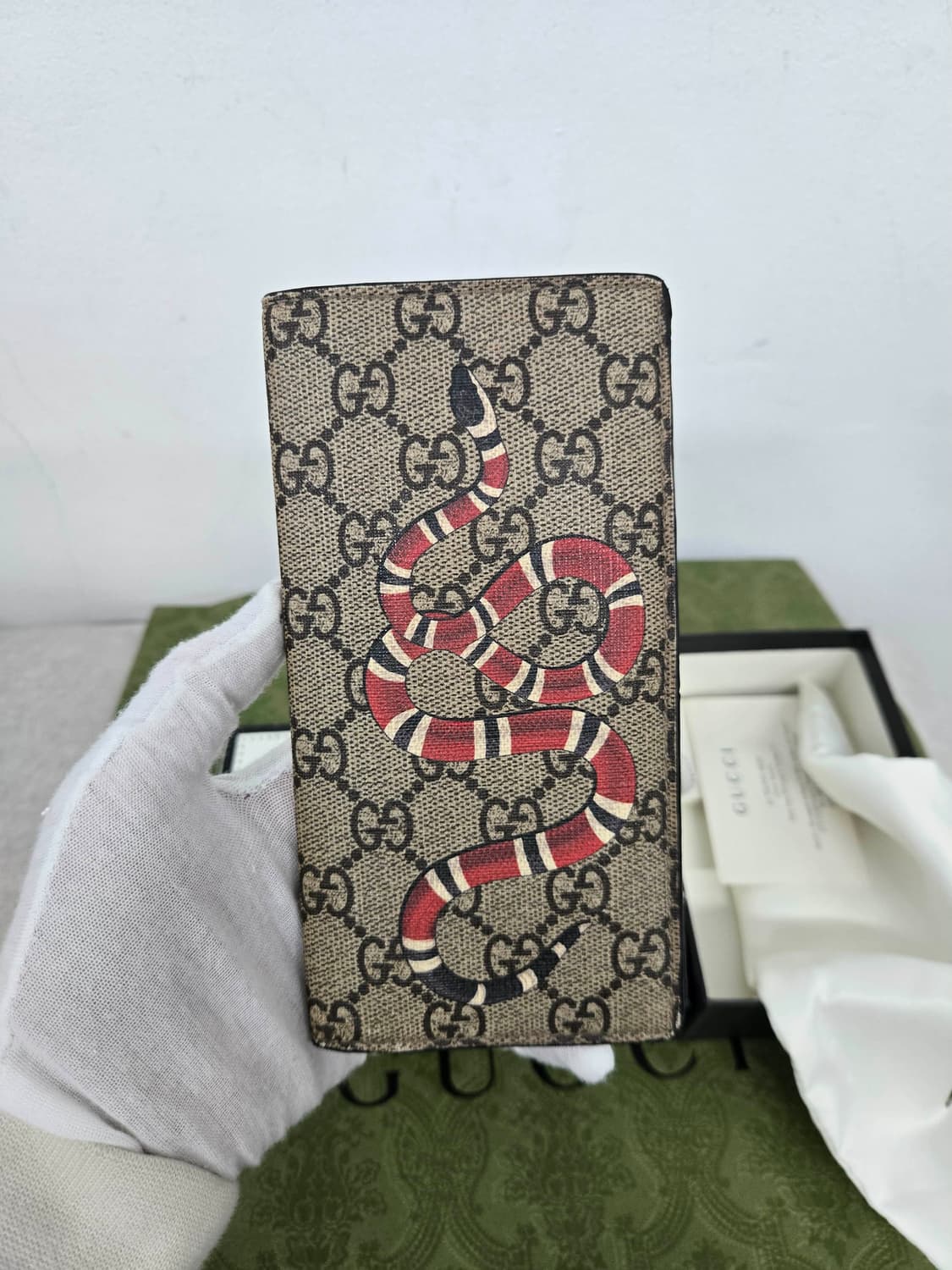 [보증서 정품] 구찌 스네이크 장지갑 상품이미지4