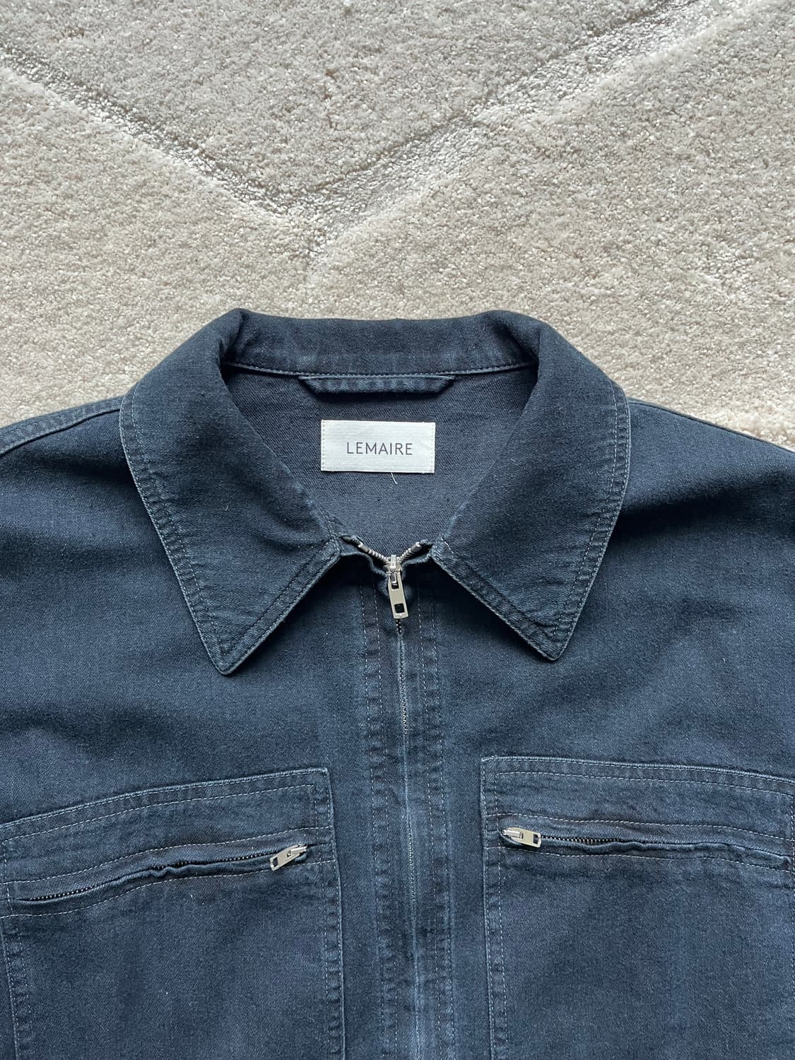 르메르 집업 데님 자켓 미드나잇 블루 (103-105) 상품이미지4