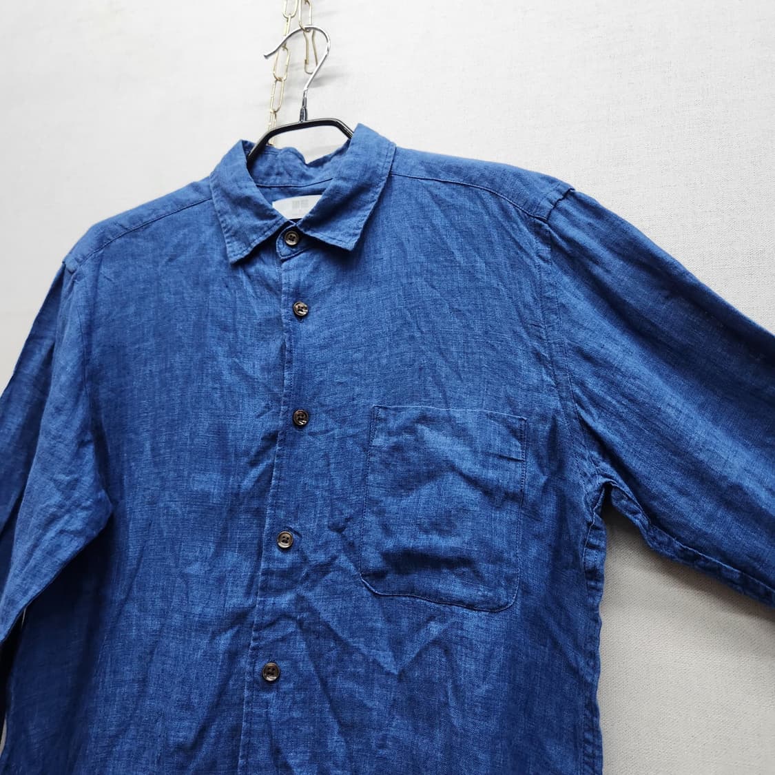 유니클로 원포켓 린넨100% 셔츠 M(M) 상품이미지3