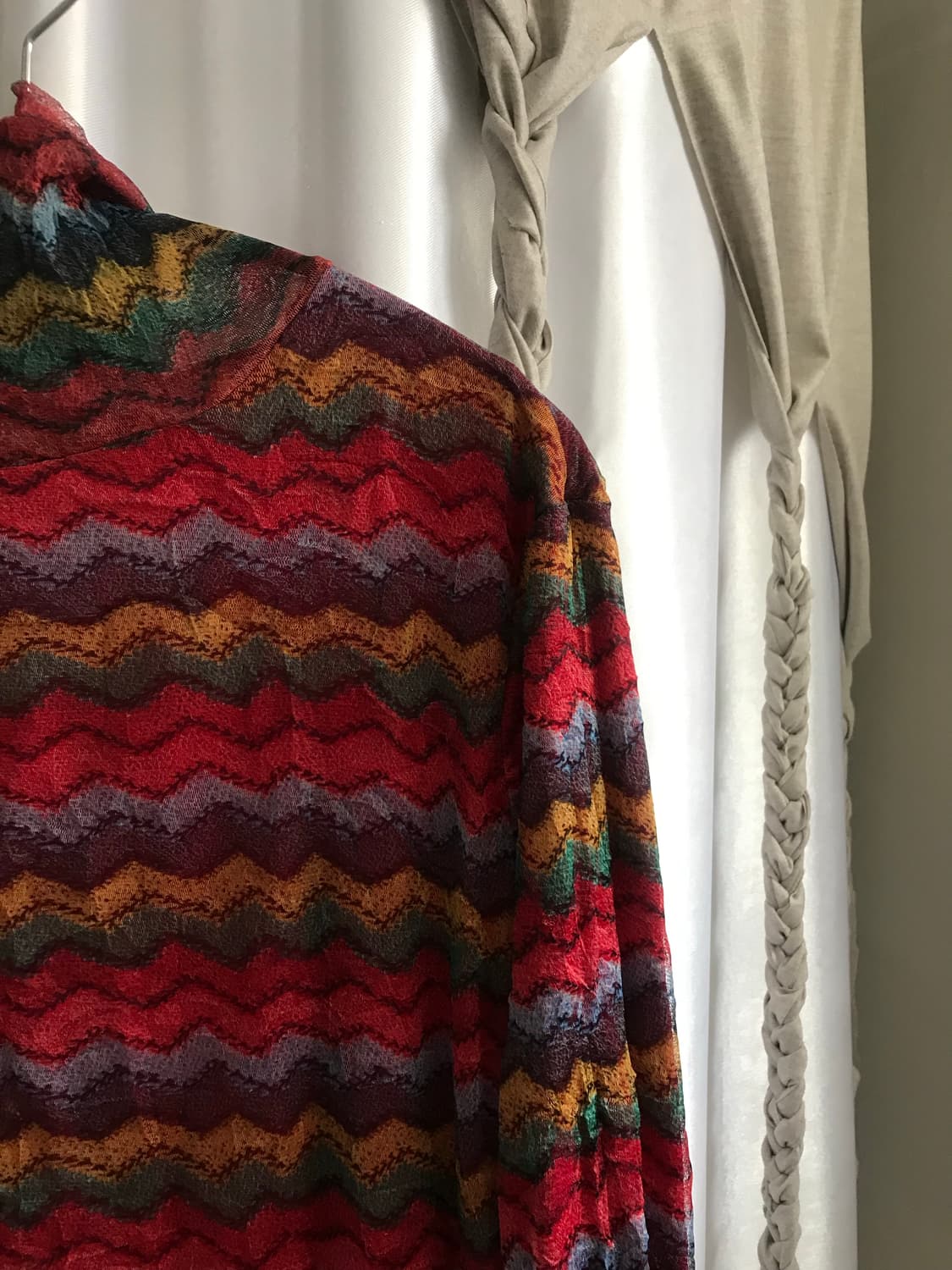vintage turtle neck mash top 상품이미지5