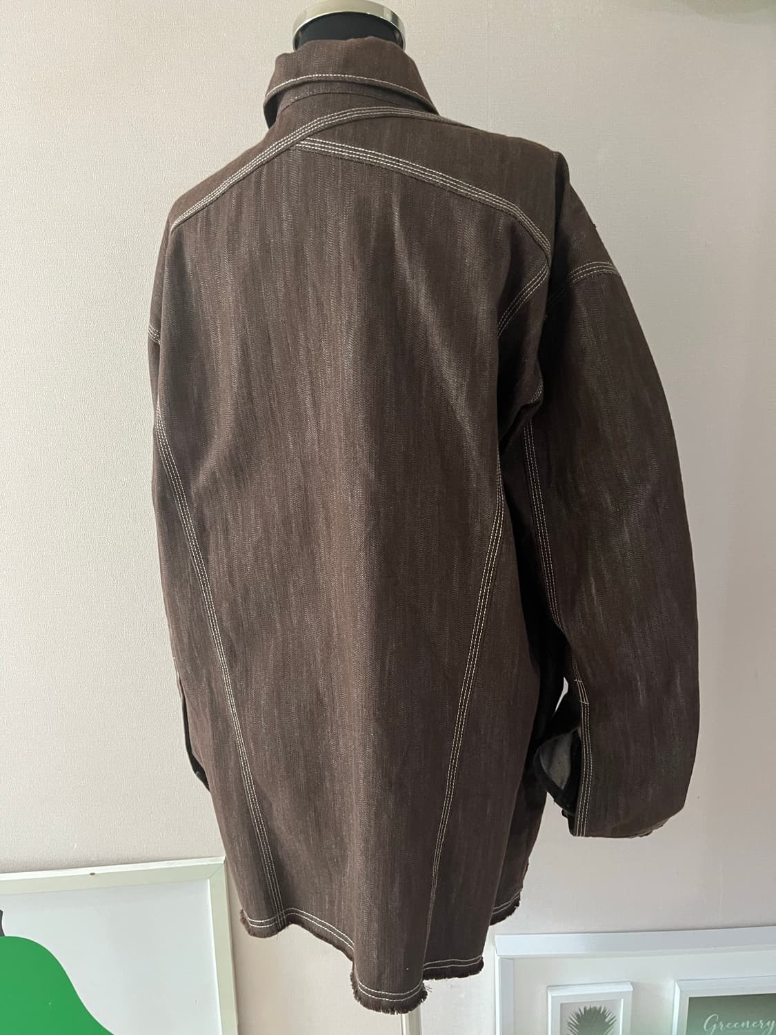 THEILMA 더일마 브라운스티치 자켓셔츠 상품이미지9