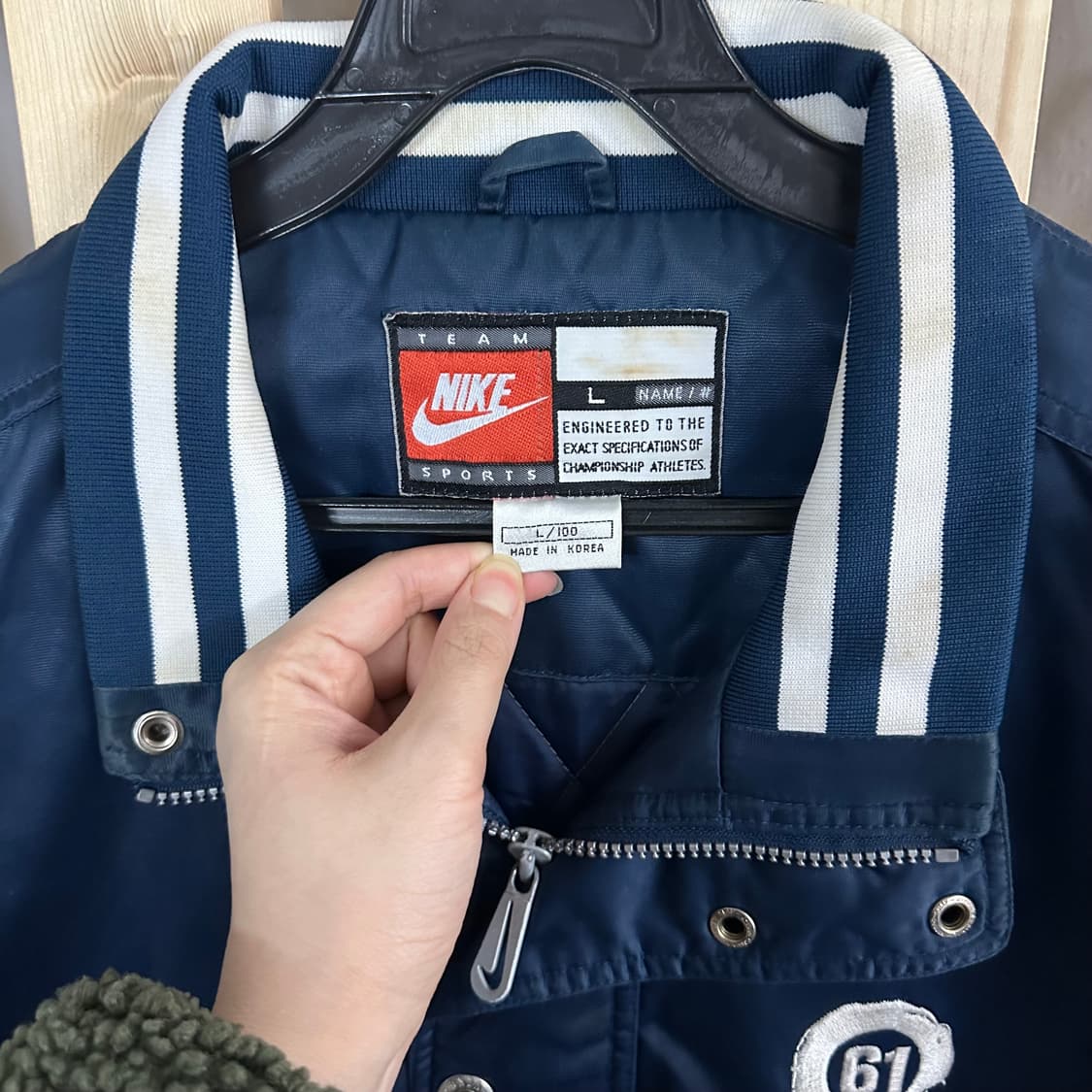 (L) 나이키 00s 올드스쿨 박찬호 바시티 자켓 스타디움 점퍼 상품이미지5