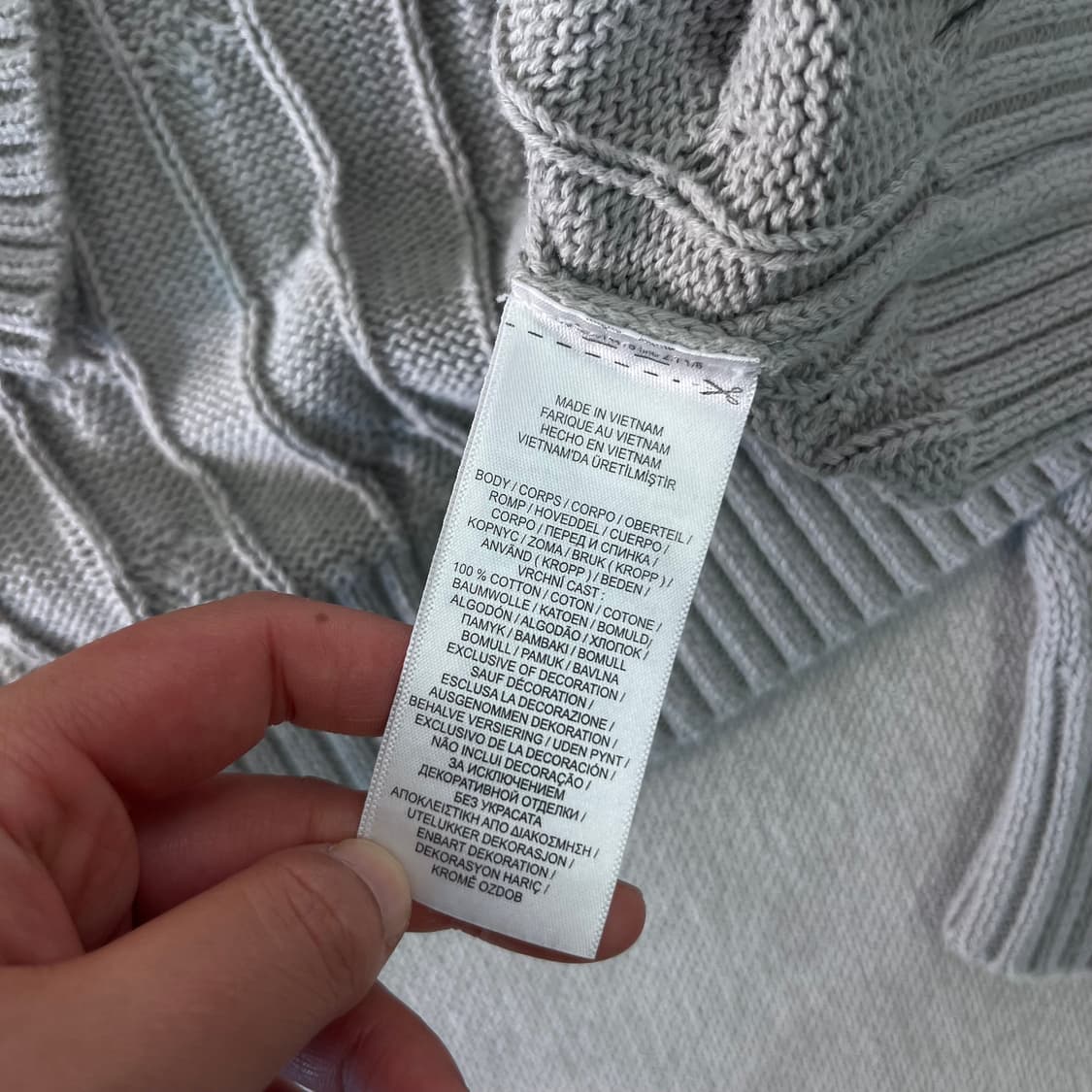 100 폴로랄프로렌 꽈배기 그레이 니트 상품이미지5