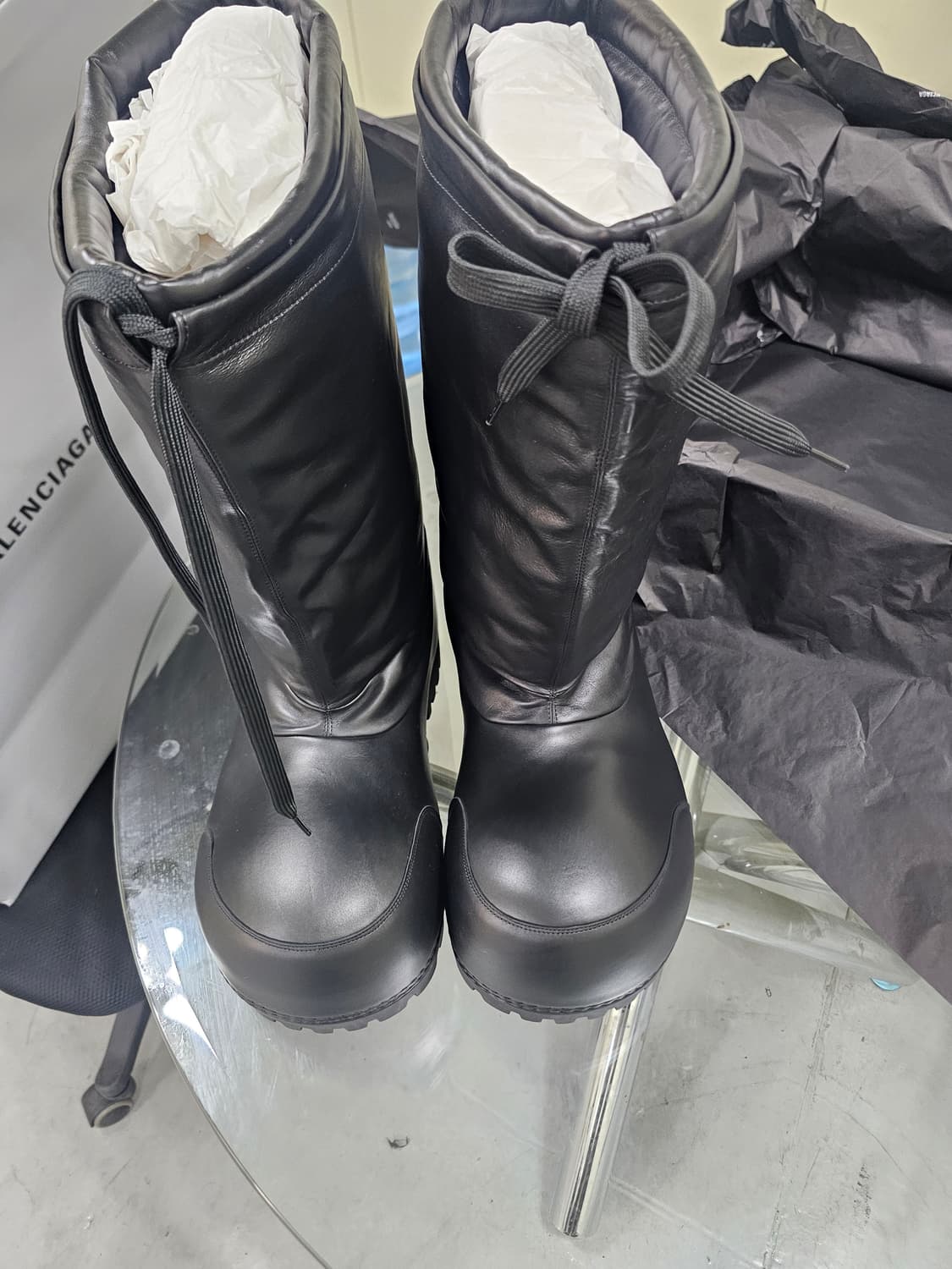 발렌시아가 알래스카 스키웨어 래더 하이부츠 블랙 39~40사이즈 상품이미지6