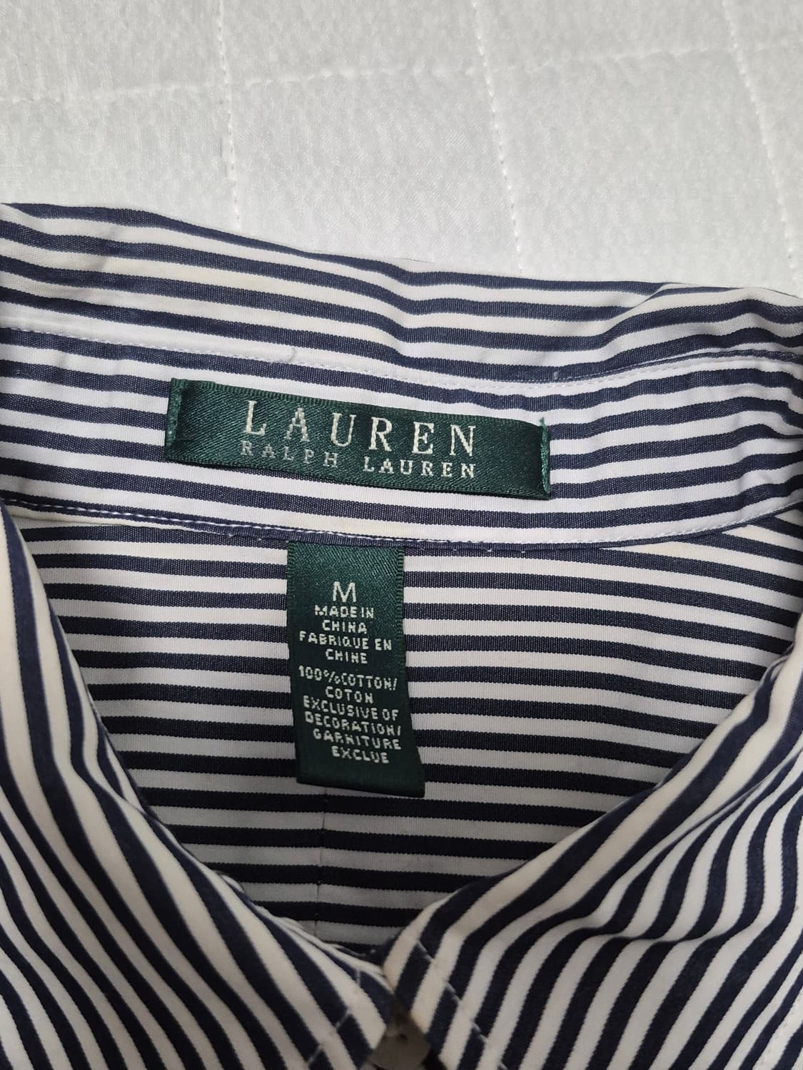 로렌 랄프로렌 크레스트 스트라이프 셔츠 여성 M사이즈 상품이미지5