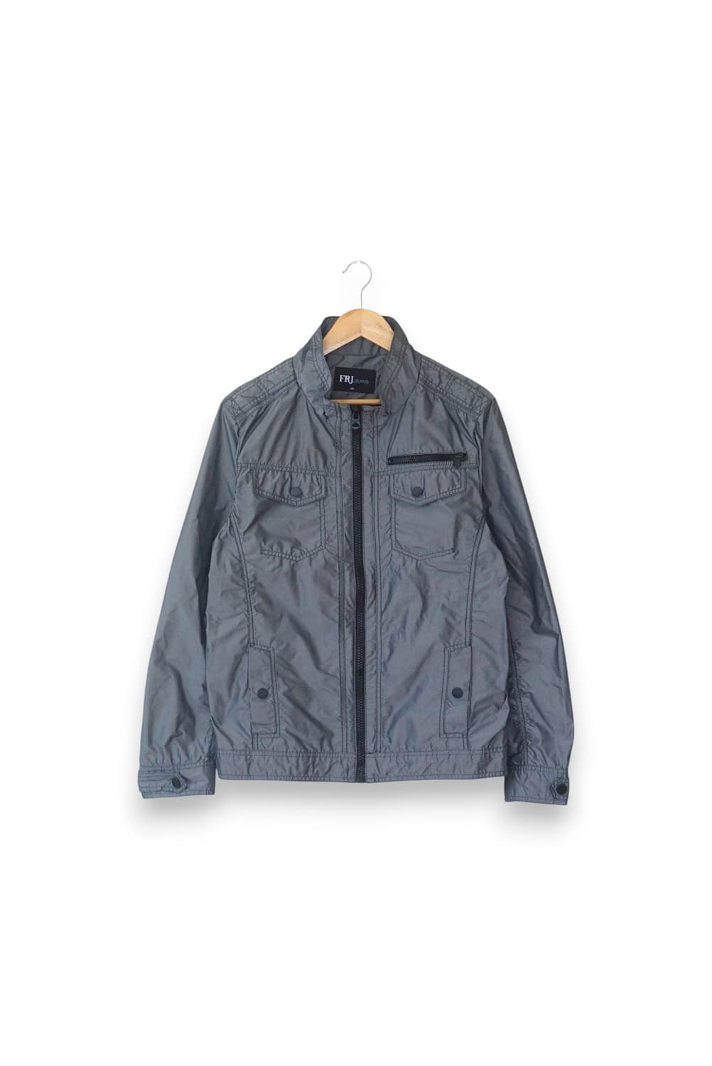 메탈릭 실버 빈티지 지켓 상품이미지1