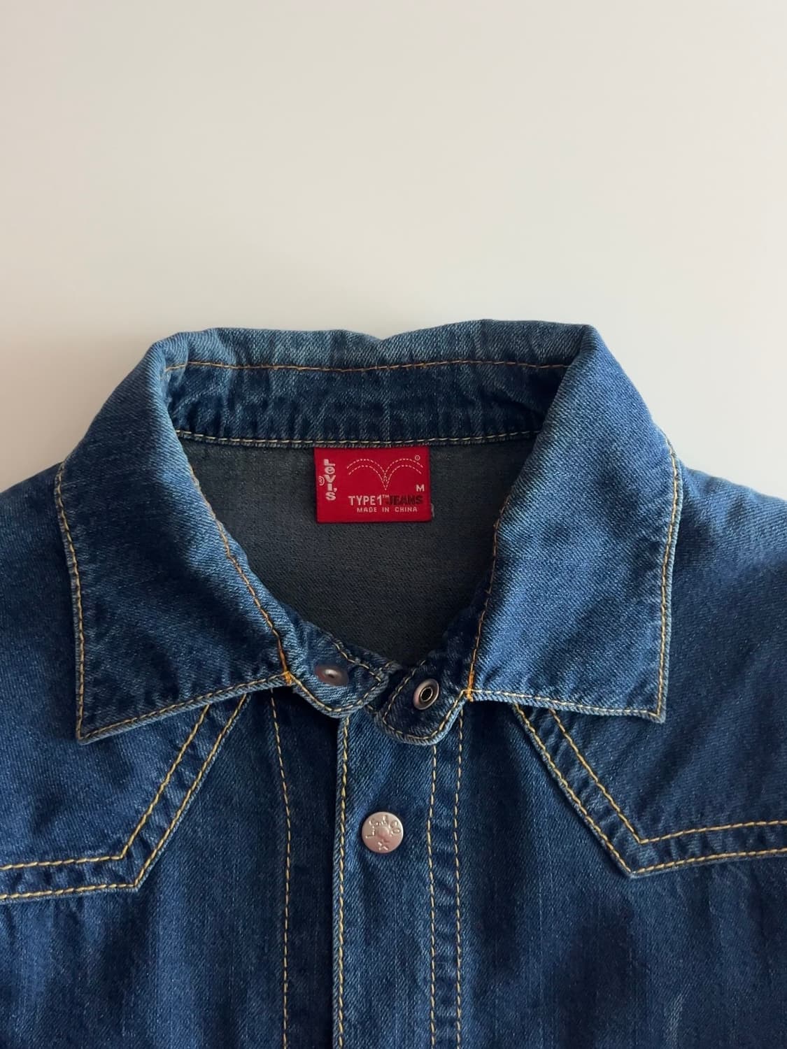 리바이스 타입 원 웨스턴 데님셔츠 M 상품이미지5