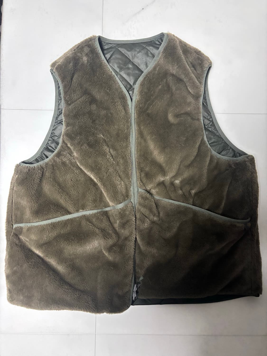 다이와피어39 리버서블 브리티시 헌터 퍼 베스트 XL 상품이미지2