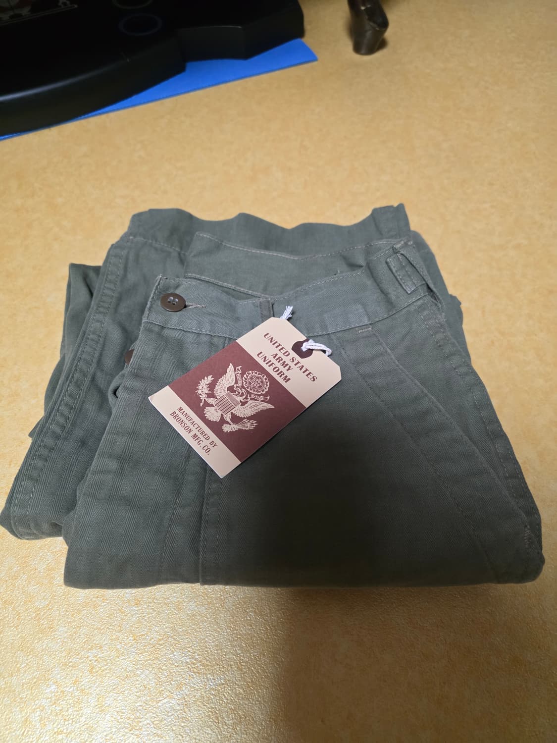 브론슨 og107 헤링본 베이커팬츠 S사이즈 판매 상품이미지4