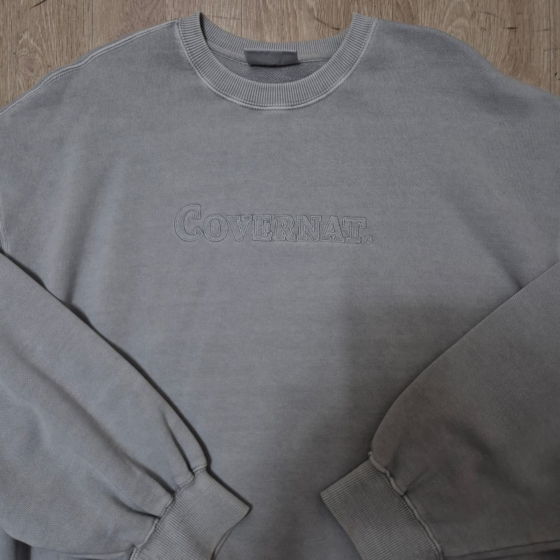 커버낫 빅로고 가먼트다잉 맨투맨 M(95) 상품이미지2