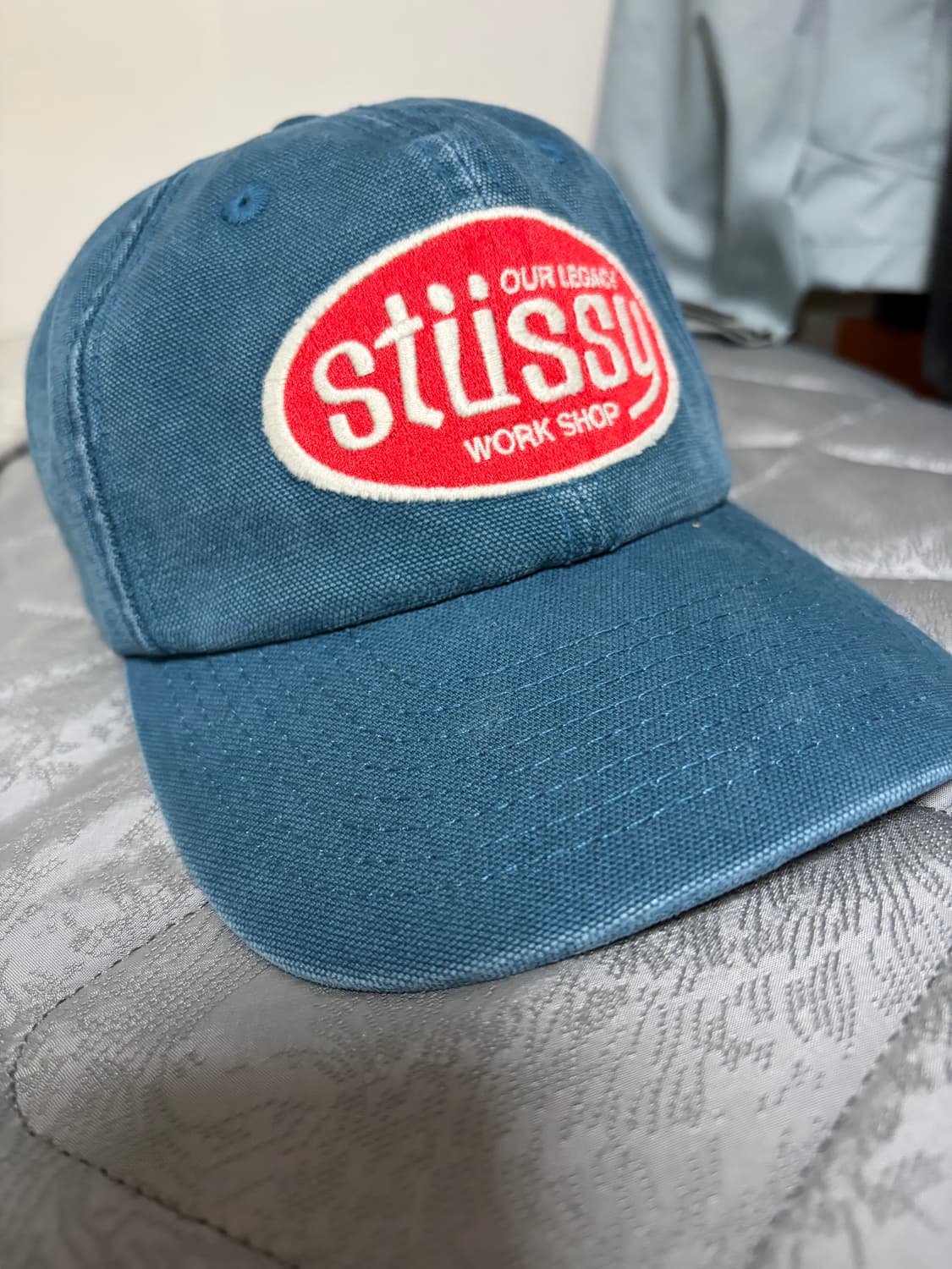 스투시 아워레가시 워크샵 미드 뎁스 캡 네이비 상품이미지2