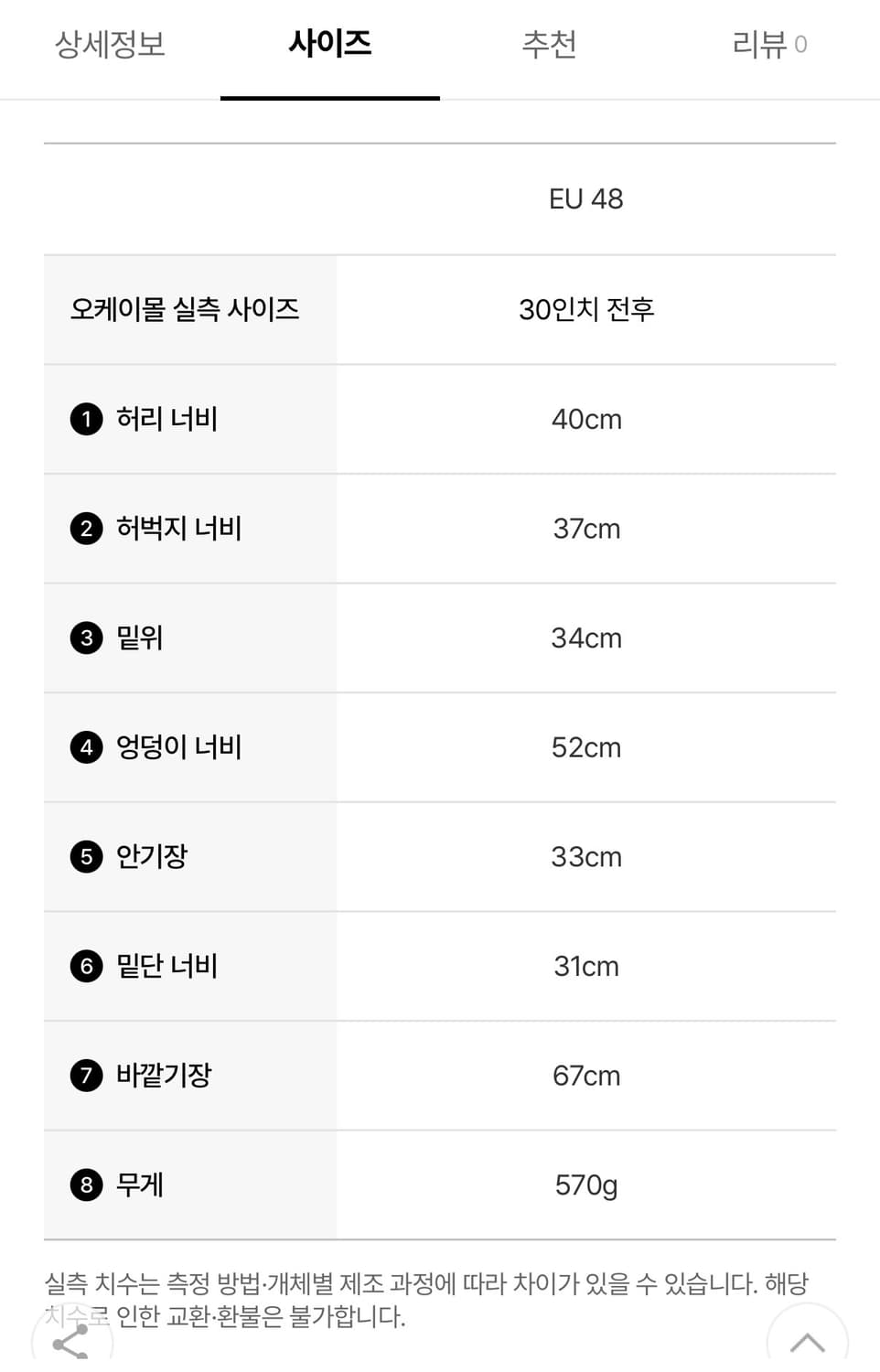[48] 아크네스튜디오 쇼츠 흑청 상품이미지9