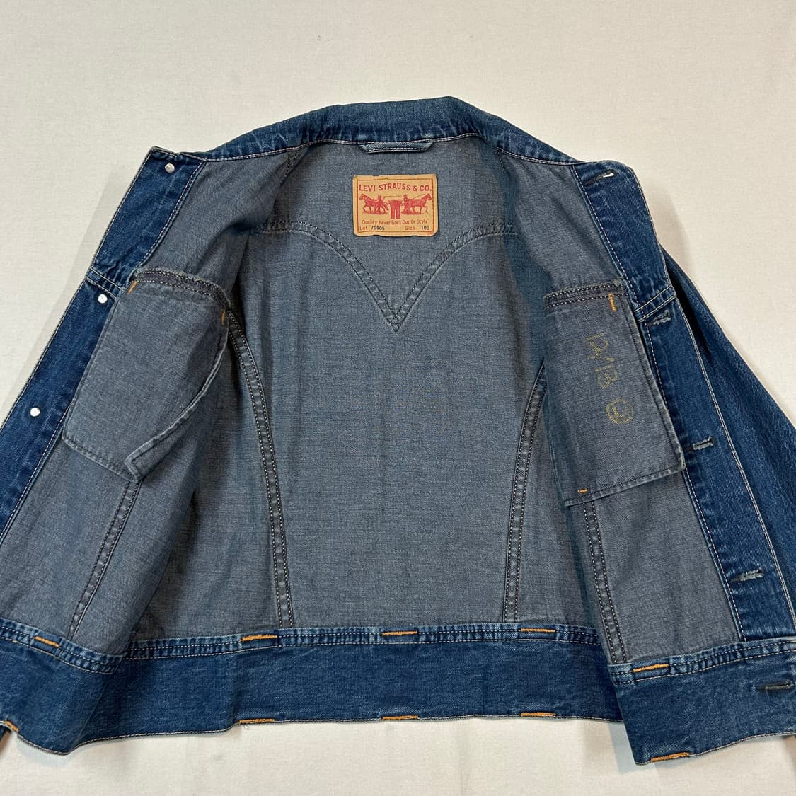 L) 리바이스 아이코닉 데님자켓 TYPE 1 데님 청자켓 상품이미지5