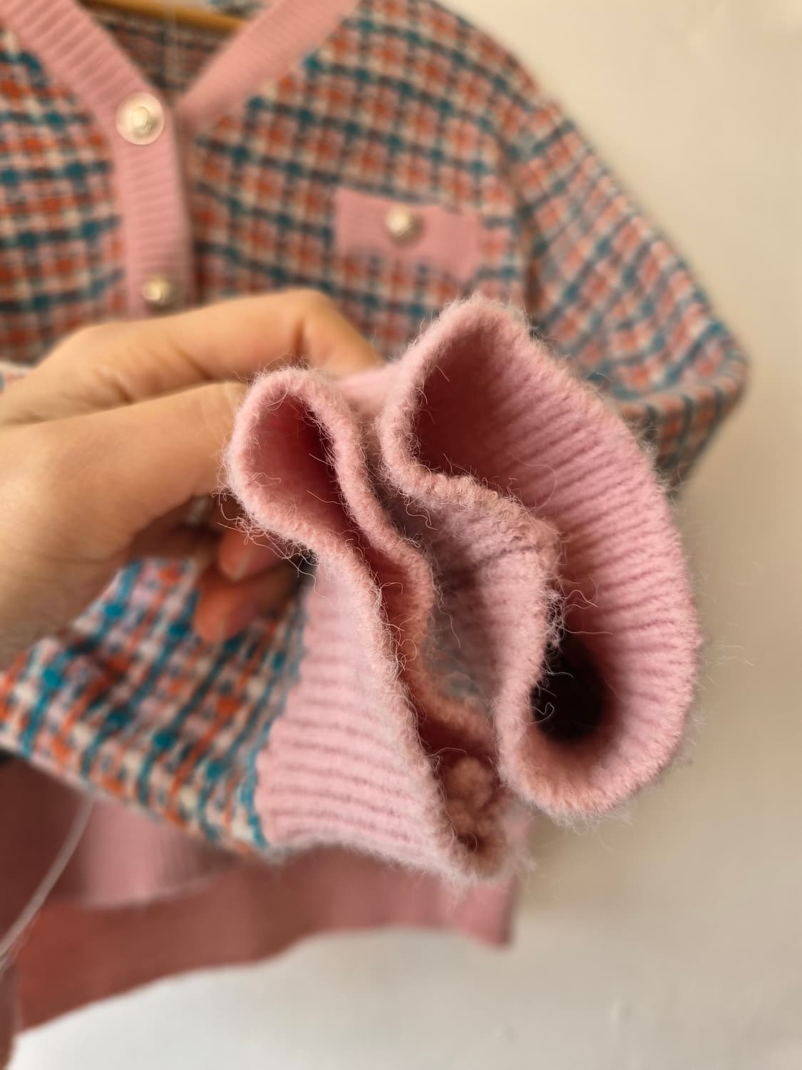 오조크 OZOC 여성 크롭트위드가디건 상품이미지5