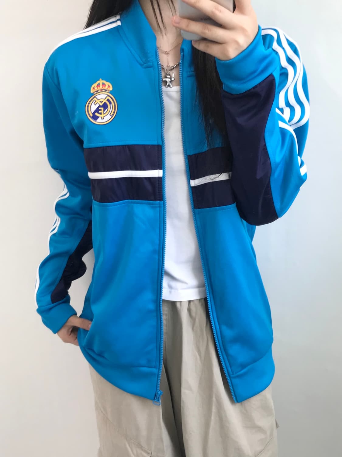 Adidas 아디다스 블루 레알마드리드FC 트랙탑 상품이미지1
