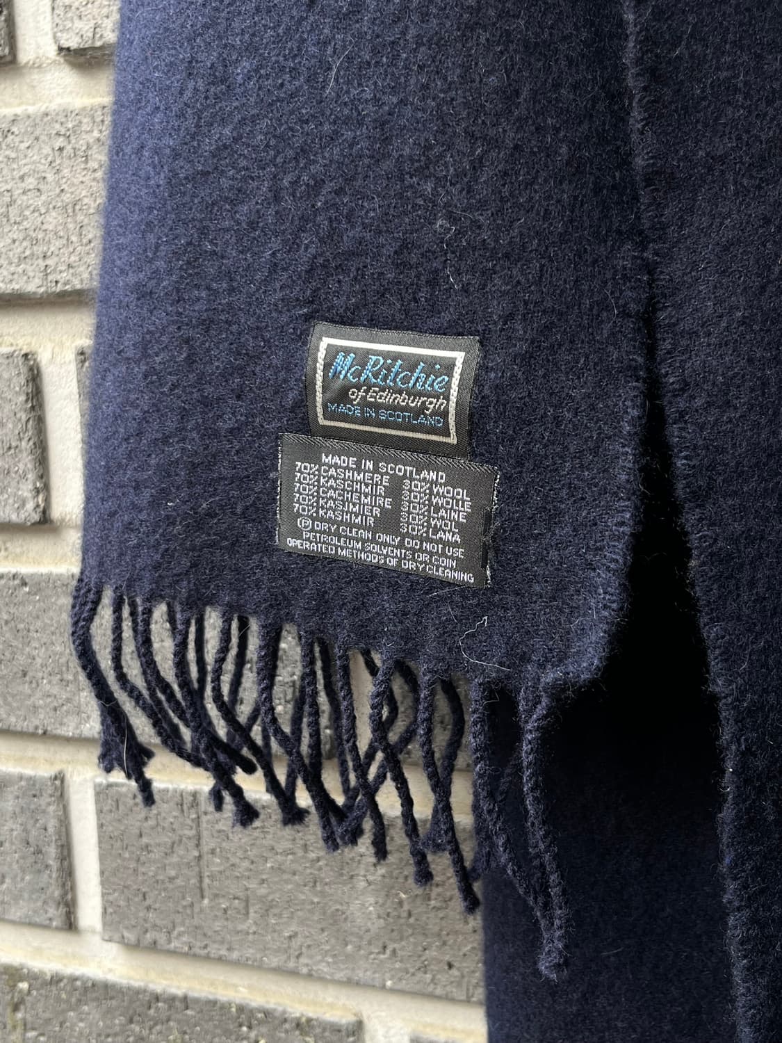 MCRITCHIE 캐시미어 머플러 made in SCOTLAND 상품이미지1