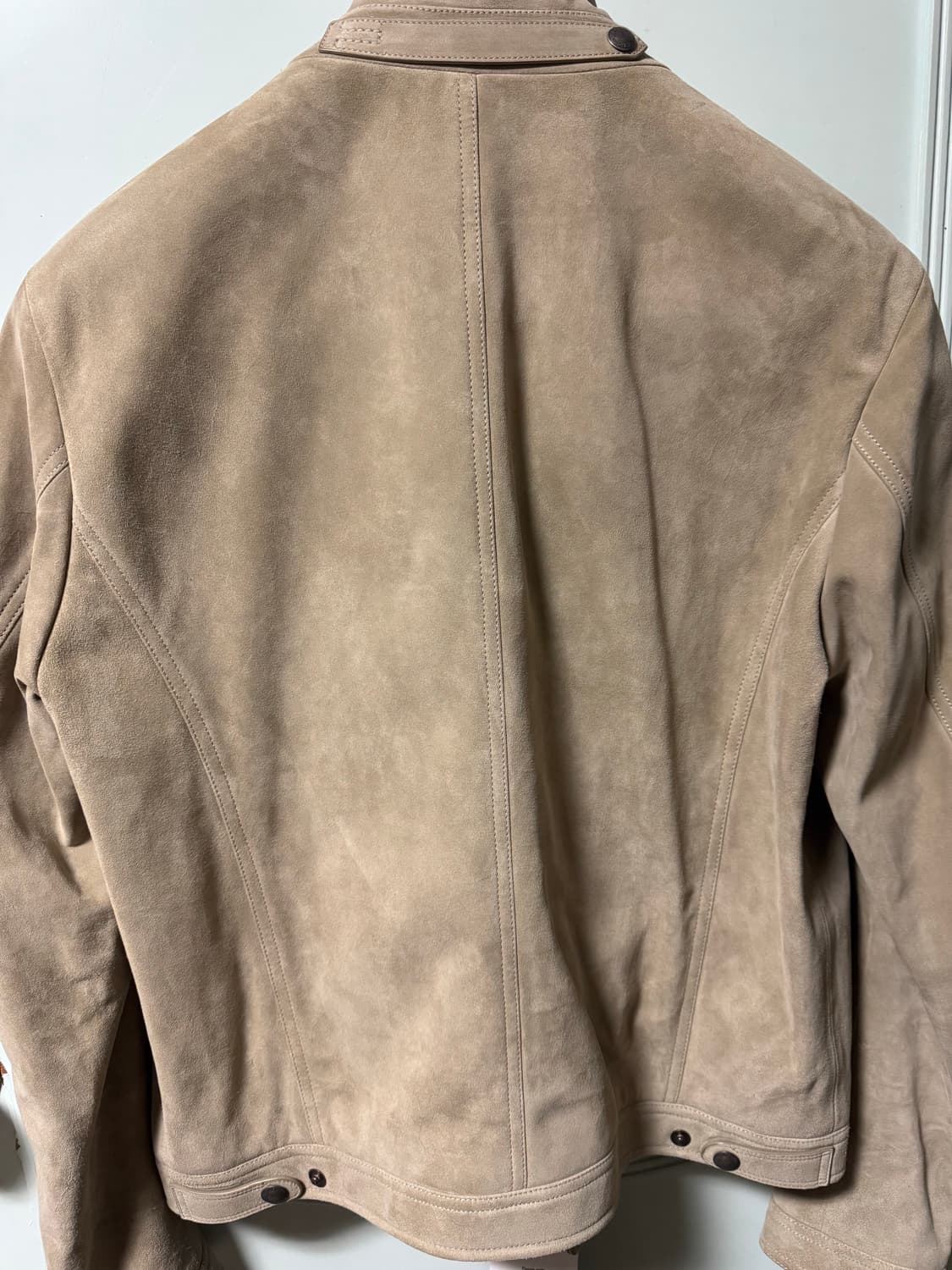 톰포드 베이비카프 캐시미어 스웨이드 블루종 상품이미지7