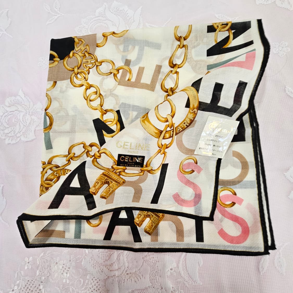 셀린느 스카프 체인 프린팅 상품이미지3