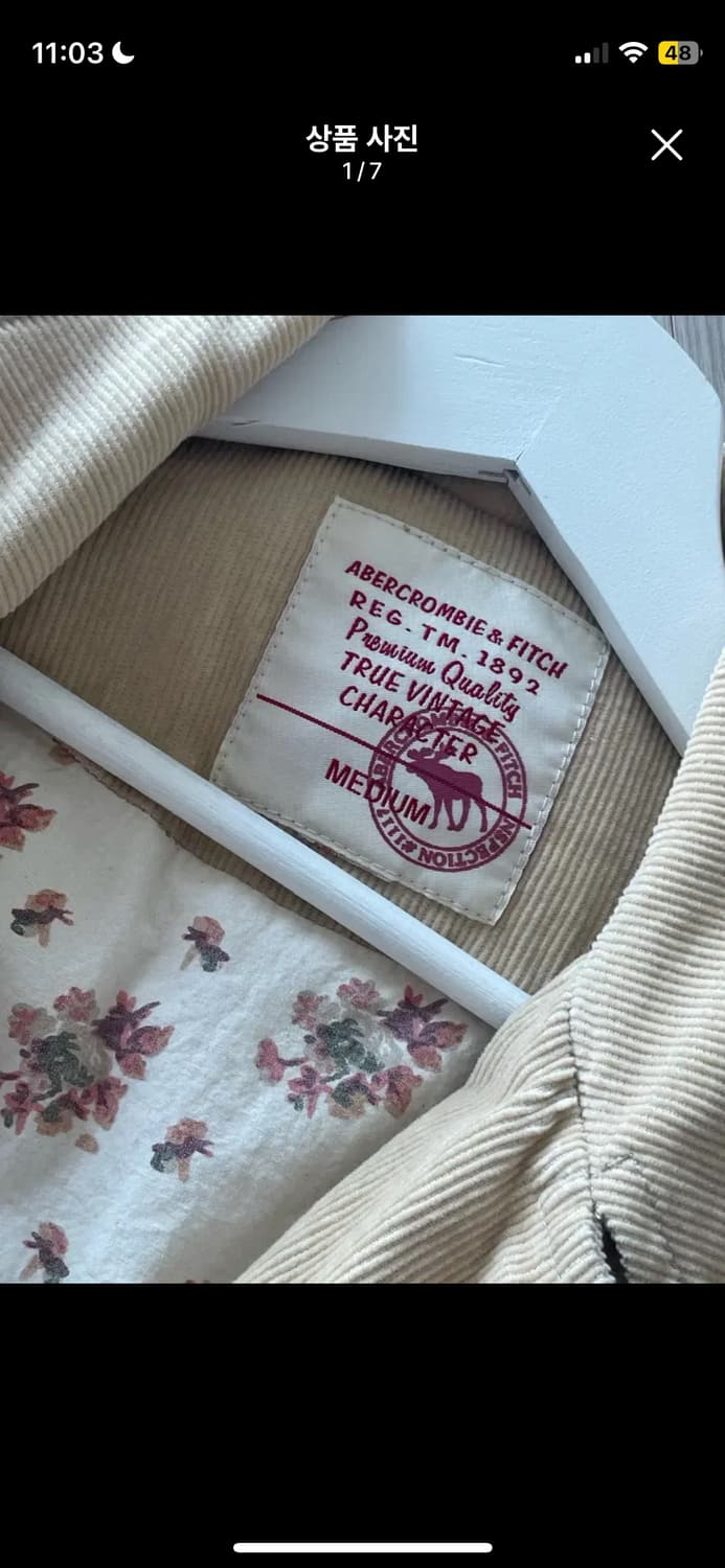 아베크롬비 코듀로이 자켓 상품이미지1